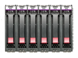 HPE MSA 7.2TB SAS 10K SFF 6-pk (6x1.2TB) HDD Bundle HPE MSA 7.2TB SAS 10K SFF 6-pk (6x1.2TB) HDD Bundle