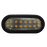 Luz direccional LED ovalada ambar con montaje de ojal  de 7.5 pulgadas