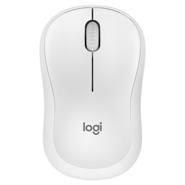 Logitech M220 Silent - Ratón - diestro y zurdo - óptico - 3 botones - inalámbrico - 2.4 GHz - receptor inalámbrico USB - blanco