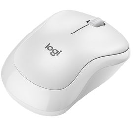 Logitech M220 Silent - Ratón - diestro y zurdo - óptico - 3 botones - inalámbrico - 2.4 GHz - receptor inalámbrico USB - blanco