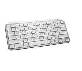 Logitech MX Keys Mini - Teclado - retroiluminación - inalámbrico - Bluetooth - gris pálido