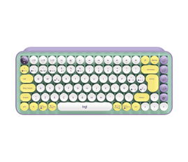 Teclado Inalámbrico POP Keys Logitech USB - Bluetooth LE - Bluetooth 5.1 - Diseño Ergonómico Color Morado