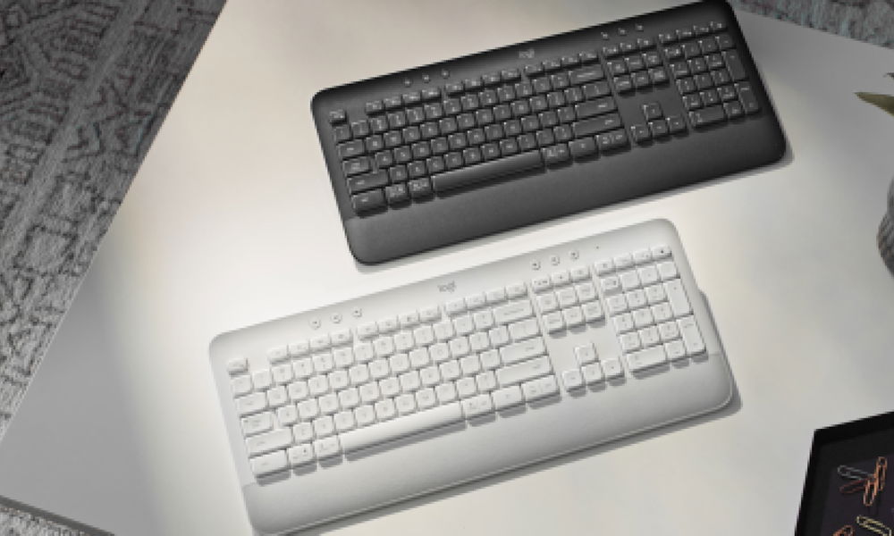 Logitech Signature K650 Comfort Full-Size Wireless Keyboard with Wrist Rest, Graphite - Teclado - inalámbrico - Bluetooth LE - grafito