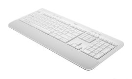 Logitech Signature K650 Wireless Keyboard with Wrist Rest - Off-white - Teclado - inalámbrico - Bluetooth LE - blanco hueso