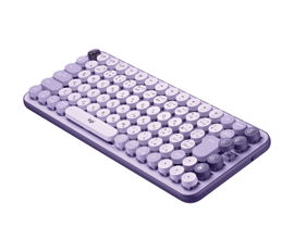 Logitech POP Keys Wireless Mechanical Keyboard with Customizable Emoji Keys - Cosmos - Teclado - inalámbrico - Bluetooth LE, Bluetooth 5.1 - interruptor: Brown Tactile - cosmos