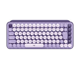 Logitech POP Keys Wireless Mechanical Keyboard with Customizable Emoji Keys - Cosmos - Teclado - inalámbrico - Bluetooth LE, Bluetooth 5.1 - interruptor: Brown Tactile - cosmos