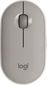 Logitech Pebble Wireless Mouse with Bluetooth or 2.4 GHz Receiver - Sand - Ratón - óptico - 3 botones - inalámbrico - Bluetooth - receptor inalámbrico USB - arena