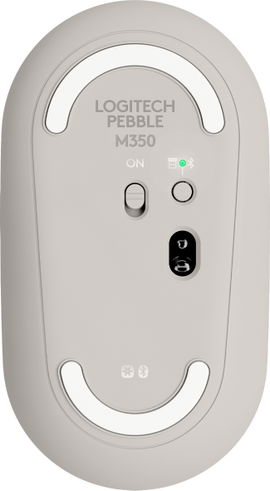 Logitech Pebble Wireless Mouse with Bluetooth or 2.4 GHz Receiver - Sand - Ratón - óptico - 3 botones - inalámbrico - Bluetooth - receptor inalámbrico USB - arena