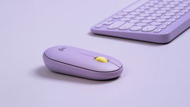 Logitech Pebble Wireless Mouse with Bluetooth or 2.4 GHz Receiver - Sand - Ratón - óptico - 3 botones - inalámbrico - Bluetooth - receptor inalámbrico USB - arena