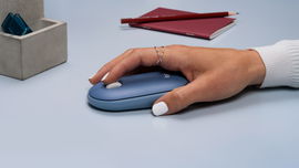Logitech Pebble Wireless Mouse with Bluetooth or 2.4 GHz Receiver - Sand - Ratón - óptico - 3 botones - inalámbrico - Bluetooth - receptor inalámbrico USB - arena