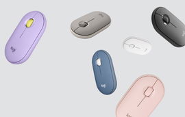 Logitech Pebble Wireless Mouse with Bluetooth or 2.4 GHz Receiver - Sand - Ratón - óptico - 3 botones - inalámbrico - Bluetooth - receptor inalámbrico USB - arena