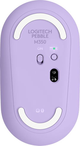 Logitech Pebble Pebble Wireless Mouse with Bluetooth or 2.4 GHz Receiver - Lavender Lemonade - Ratón - óptico - 3 botones - inalámbrico - Bluetooth, 2.4 GHz - receptor inalámbrico USB - lavanda, limonada - concha de almeja