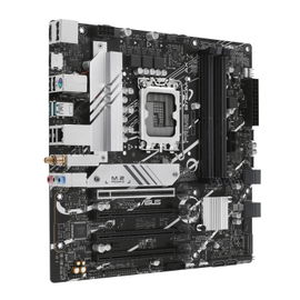 ASUS PRIME B760M-A AX - Placa base - micro ATX - Socket LGA1700 - B760 Chipset - USB 3.2 Gen 1, USB 3.2 Gen 2, USB-C 3.2 Gen 1 - 2.5 Gigabit LAN, Wi-Fi 6, Bluetooth - Tarjeta gráfica (CPU necesaria) - HD Audio (8-canales)
