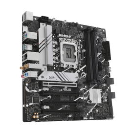 ASUS PRIME B760M-A AX - Placa base - micro ATX - Socket LGA1700 - B760 Chipset - USB 3.2 Gen 1, USB 3.2 Gen 2, USB-C 3.2 Gen 1 - 2.5 Gigabit LAN, Wi-Fi 6, Bluetooth - Tarjeta gráfica (CPU necesaria) - HD Audio (8-canales)