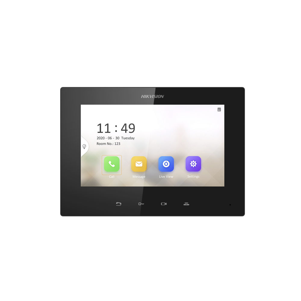 IP Monitor for IP Video Doorphone 7 inches / Live Video / Standard PoE / Remote Opening / Call Between Monitors / Two-way Audio / Polycarbonate