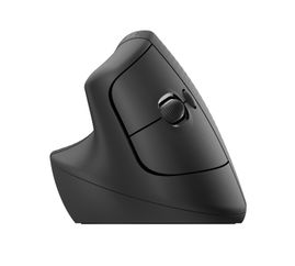 Logitech Lift Left Vertical Ergonomic Mouse - Ratón vertical - ergonómico - zurdo - 6 botones - inalámbrico - Bluetooth, 2.4 GHz - receptor de USB Logitech Logi Bolt - grafito