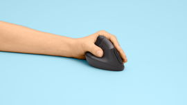 Logitech Lift Left Vertical Ergonomic Mouse - Ratón vertical - ergonómico - zurdo - 6 botones - inalámbrico - Bluetooth, 2.4 GHz - receptor de USB Logitech Logi Bolt - grafito