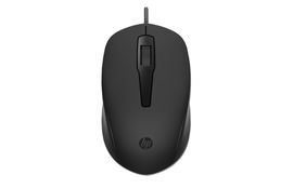 HP 150 - Ratón - diestro y zurdo - óptico - cableado - USB - negro - para HP 21, 22, 24, 27; Laptop 14, 15, 17; Pavilion 24, 27, 32, TP01; Pavilion Laptop 14, 15