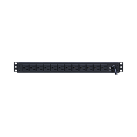 PDU Básico Para Distribución de Energía, Con 12 Tomas NEMA 5-15R Traseras y 2 Tomas 5-15R Frontales, 1UR, 15 Amp, 120 Vca