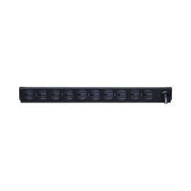 PDU Básico Para Distribución de Energía, Con 10 Tomas NEMA 5-15R Traseras, 1UR, 15 Amp, 120 Vca