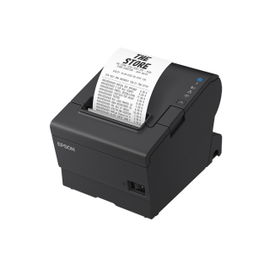 Epson OmniLink TM-T88VII - Impresora de recibos - línea térmica - Rollo (7,95 cm) - 180 ppp - hasta 500 mm/segundo - USB, LAN - cortador - negro