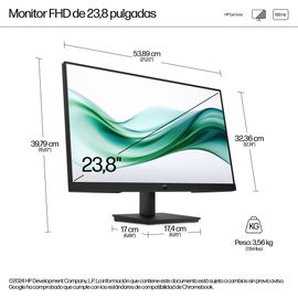 HP - LED-backlit LCD monitor - 23.8