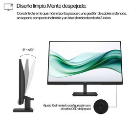 HP - LED-backlit LCD monitor - 23.8