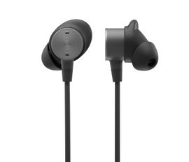Logitech Zone Wired Earbuds - Auricular - en oreja - cableado - conector de 3,5 mm - aislamiento de ruido - grafito - Certificado para Skype Empresarial, Certificado para Equipos de Microsoft