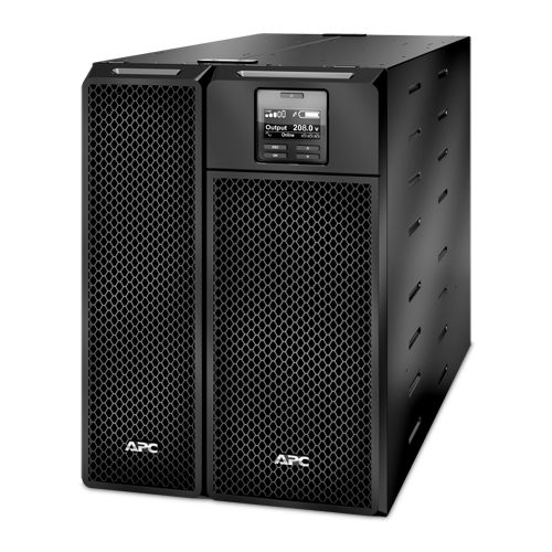 APC Smart-UPS SRT 6000VA - UPS - CA 208 V - 6000 vatios - 6000 VA - Ethernet 10/100, USB - conectores de salida: 16 - negro - con Transformador reductor de 208/240 V a 120 V