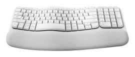 Teclado Wave Keys Serie Ergo Logitech Color Blanco