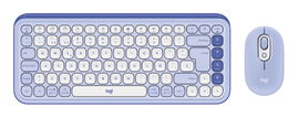 Logitech Pop Icon Combo - Keyboard and mouse set - Spanish (Latin American) - Lilac