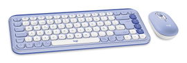 Logitech Pop Icon Combo - Keyboard and mouse set - Spanish (Latin American) - Lilac