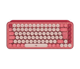 Logitech POP Keys - Teclado - Inalámbrico - Español - USB / Bluetooth LE / Bluetooth 5.1 / Bluetooth - Ergonomic Design - Rosa