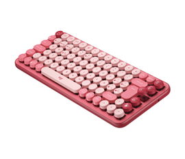 Logitech POP Keys - Teclado - Inalámbrico - Español - USB / Bluetooth LE / Bluetooth 5.1 / Bluetooth - Ergonomic Design - Rosa