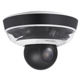Mini Panovu 2 Megapixel / 1 PTZ 10X Zoom + 3 Lentes Panorámicos 360° / H.265 / IP66 / PoE+ / Posicionamiento 3D