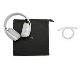 Logitech Zone Vibe 100 - Auricular - tamaño completo - Bluetooth - inalámbrico - blanco hueso Logitech Zone Vibe 100 - Auricular - tamaño completo - Bluetooth - inalámbrico - blanco hueso