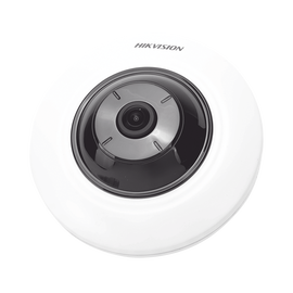 Mini Fisheye IP 5 Megapixel / Serie PRO + / Panorámica 180° - 360° / 8 mts IR / Uso en Interior / PoE / Múltiples Vistas por iVMS-4200 / Entrada y Salida Audio y Alarma