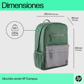 HP - Campus - mochila para transporte de portátil - 15.6