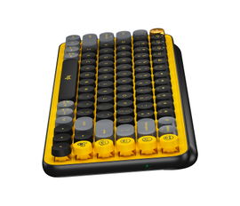 Teclado Mecánico Logitech POP Keys con teclas Emoji - Color: Amarillo Explosivo (ESP)