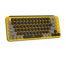 Teclado Mecánico Logitech POP Keys con teclas Emoji - Color: Amarillo Explosivo (ESP)