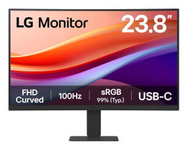 LG Monitor 24U421A-B - Curved Screen - 23.8