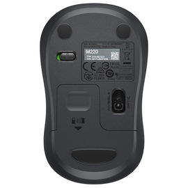 Logitech M220 Silent - Ratón - óptico - 3 botones - inalámbrico - 2.4 GHz - receptor inalámbrico USB - grafito