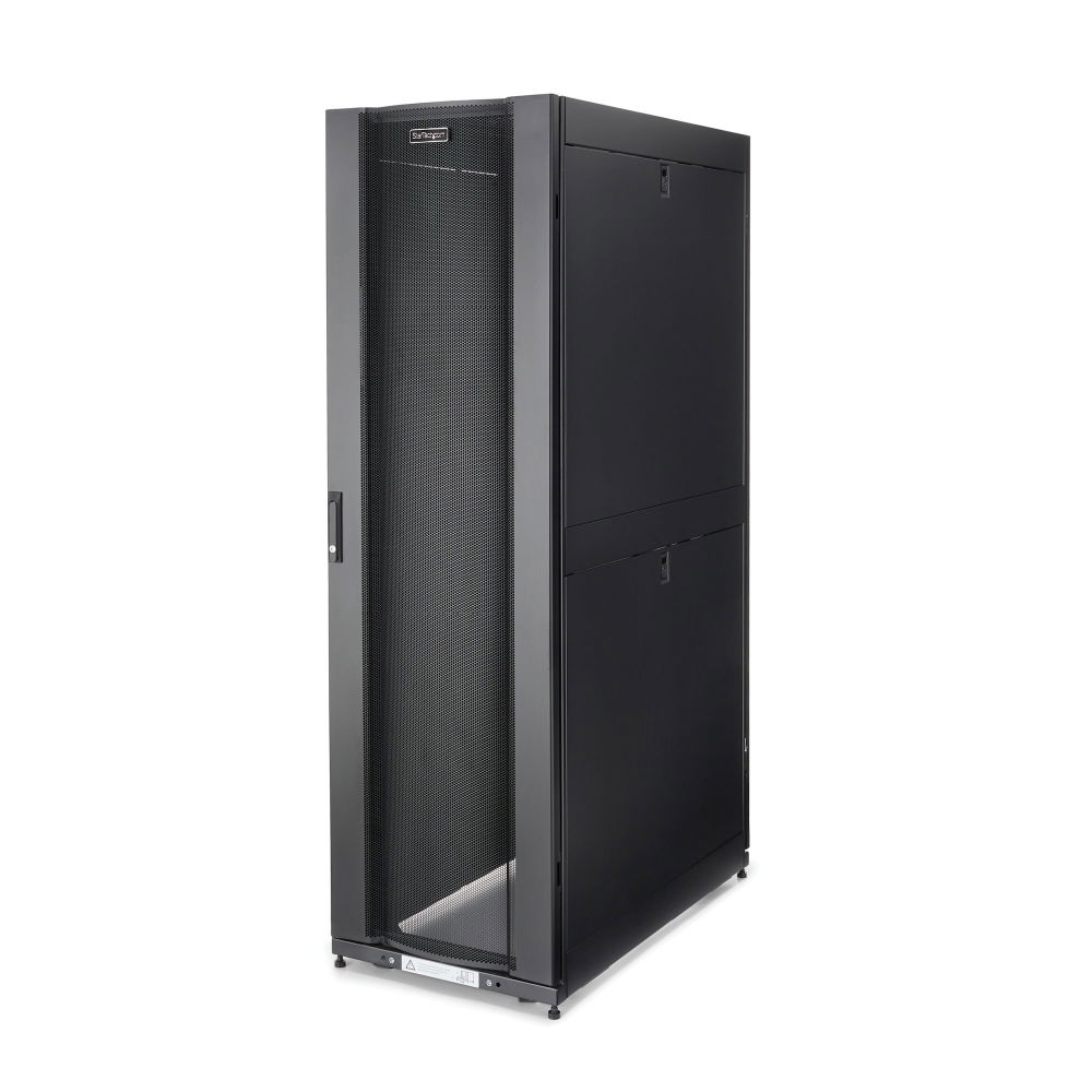 StarTech.com 42U Server Rack Cabinet - 37 in. Deep Enclosure - Rack - cabinet - black - 42U - 37