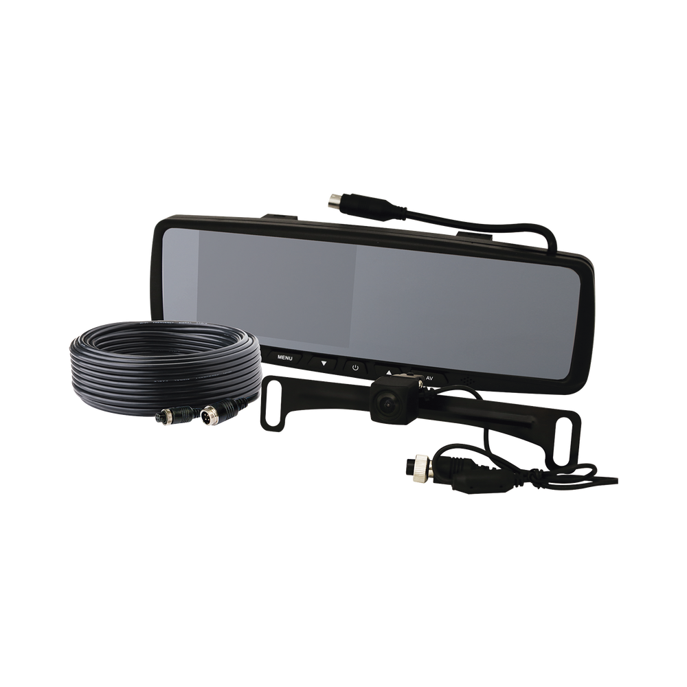 Sistema alámbrico de cámara y monitor de 4.3 pulgadas, Incluye cámara para placa de  170°