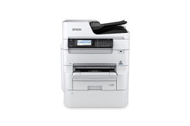 Epson WorkForce Pro WF-C879R - Impresora multifunción - color - chorro de tinta - 297 x 432 mm (original) - A3 (material) - hasta 24 ppm (copiando) - hasta 26 ppm (impresión) - 250 hojas - 33.6 Kbps - Gigabit LAN, USB 3.0, Wi-Fi(ac)
