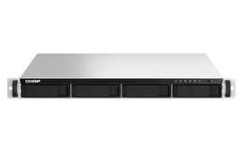 QNAP TS-464U-RP - Servidor NAS - 4 compartimentos - montaje en bastidor - SATA 6Gb/s - RAID 0, 1, 5, 6, 10, JBOD - RAM 4 GB - 2.5 Gigabit Ethernet - iSCSI soporta - 1U