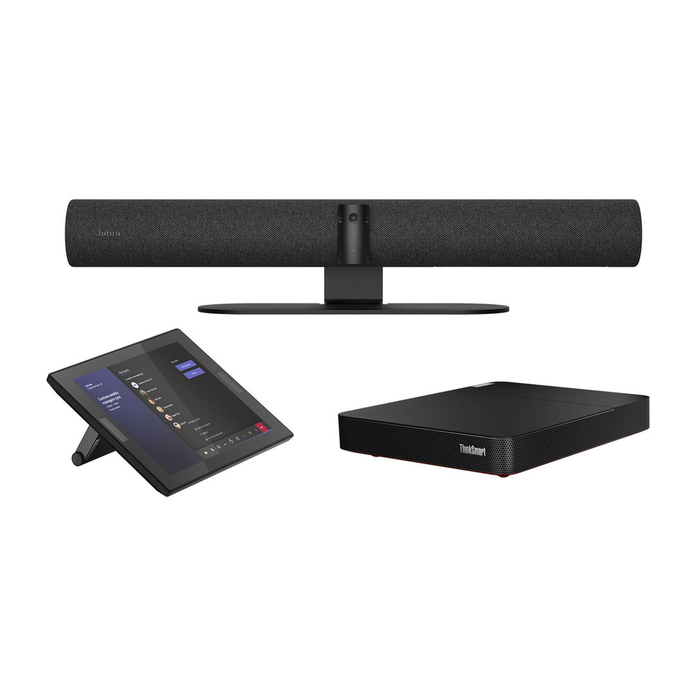 Jabra PanaCast 50 Room System - Kit de videoconferencia (Lenovo ThinkSmart Core, PanaCast 50, Lenovo ThinkSmart Controller) - con 3 años de Lenovo Premier Support - certificado para Microsoft Teams Rooms