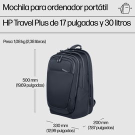 HP - Carrying backpack - Travel Plus 30L 17