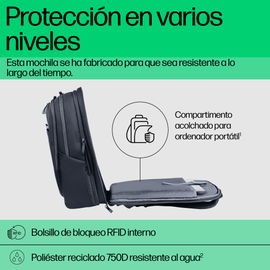 HP - Carrying backpack - Travel Plus 30L 17