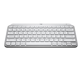 Logitech MX Keys Mini - Teclado - retroiluminación - inalámbrico - Bluetooth - gris pálido